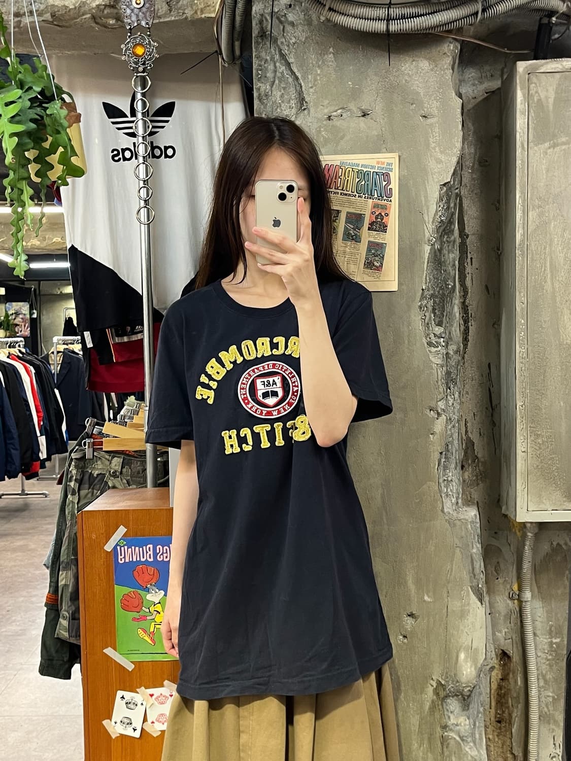 아베크롬비 반팔티 네이비 2XL #csz596 상품이미지2