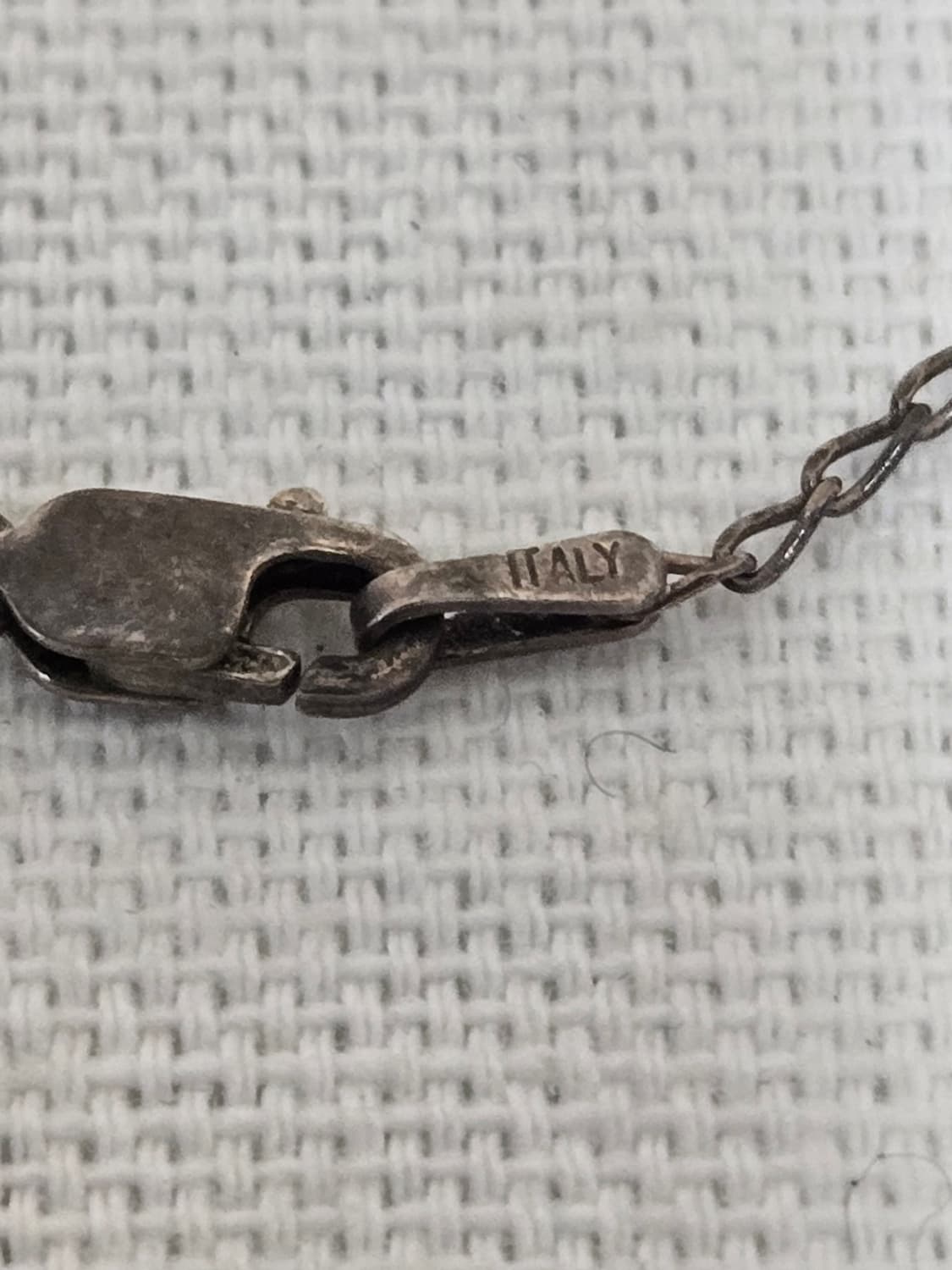 
빈티지 실버 925 이탈리아 드롭 네크리스 그린 블루 글라스 참 상품이미지3