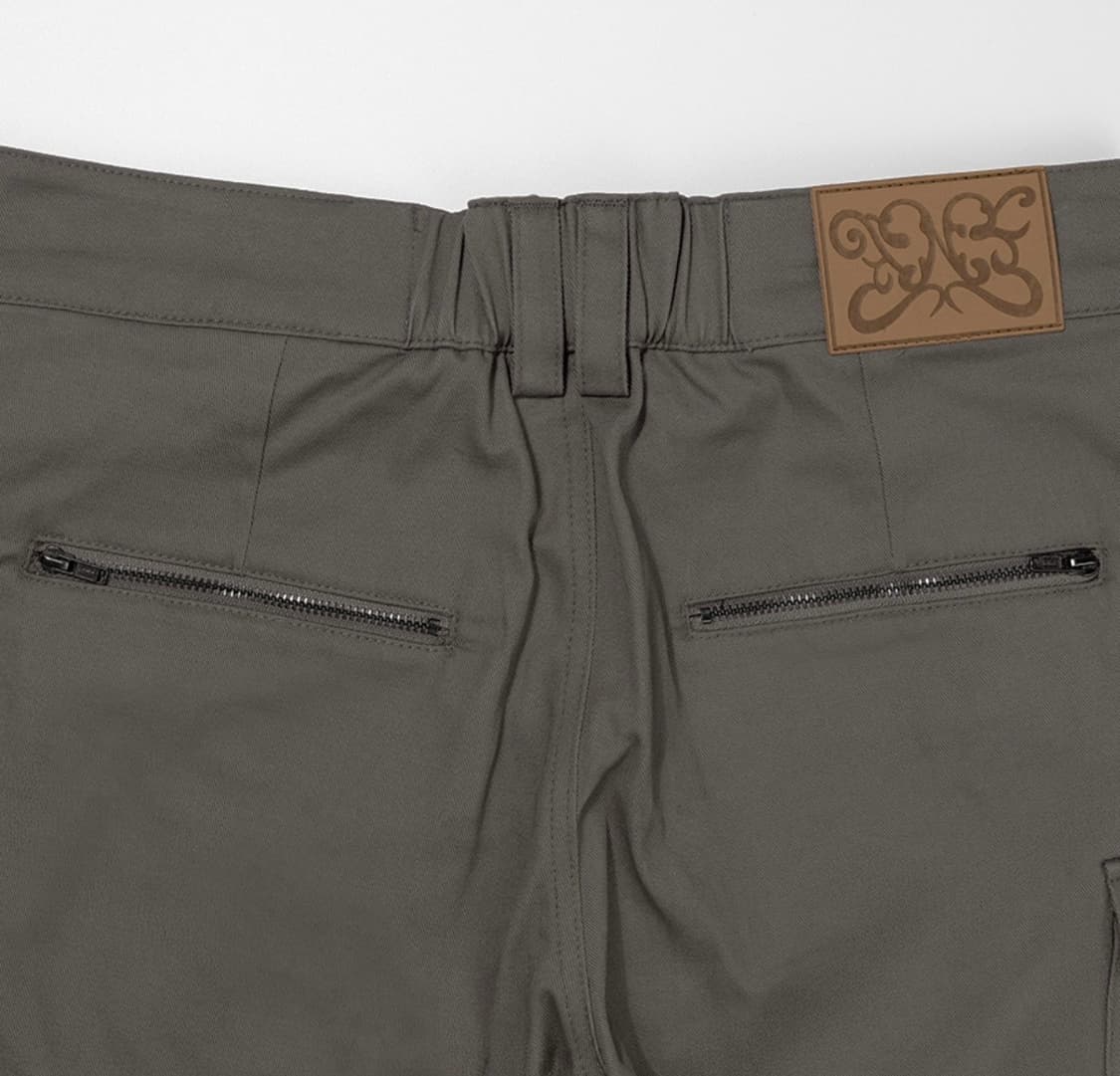 팬시클럽 카프리 카고 팬츠 카키 판매 상품이미지4