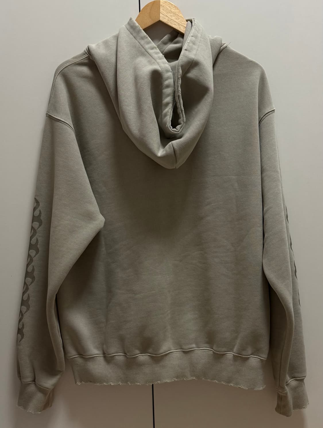 카키 데미지 후드 상품이미지4