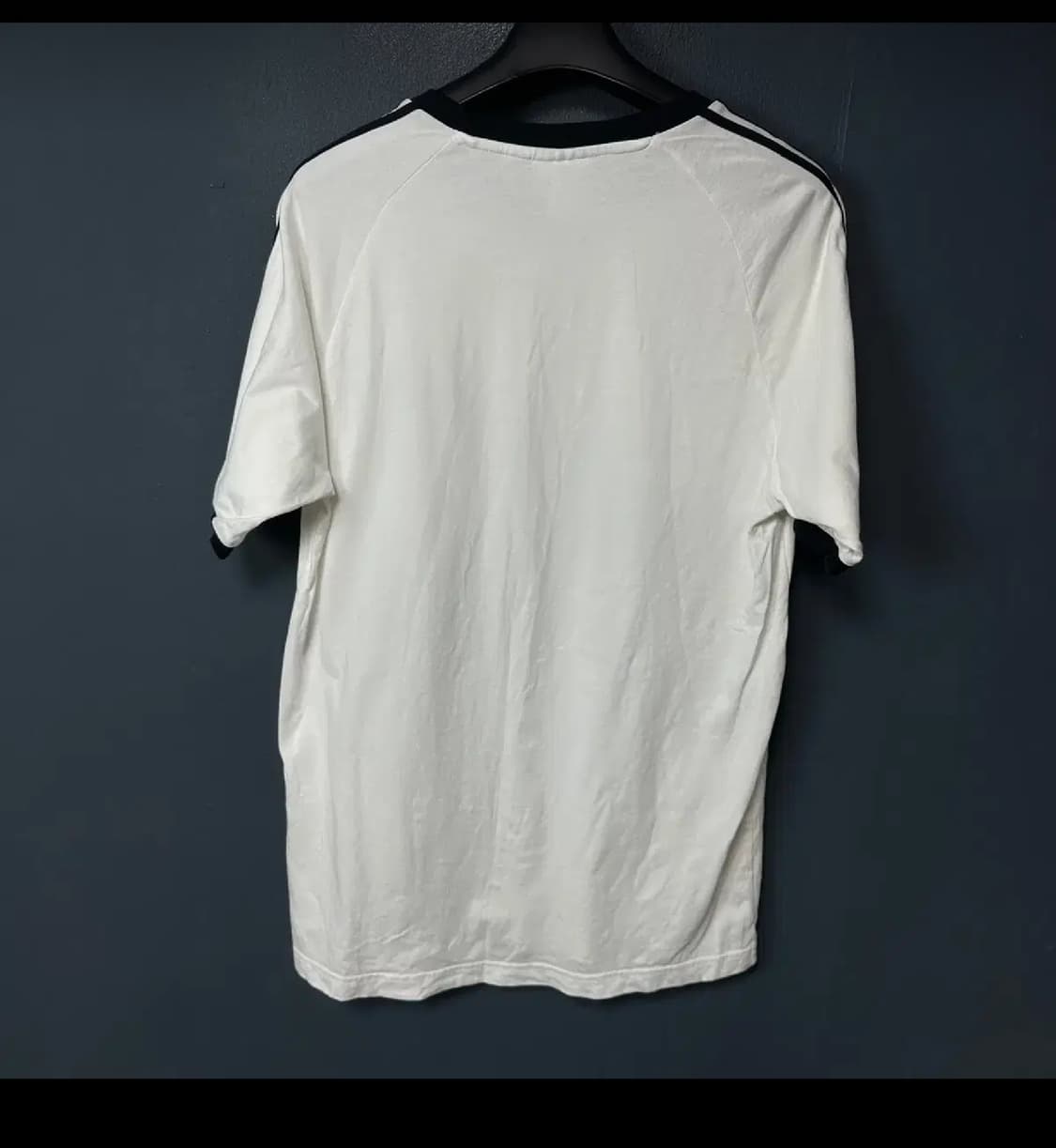 4XL 아디다스 로고 화이트 링거 반팔 티셔츠 팝니다 상품이미지4