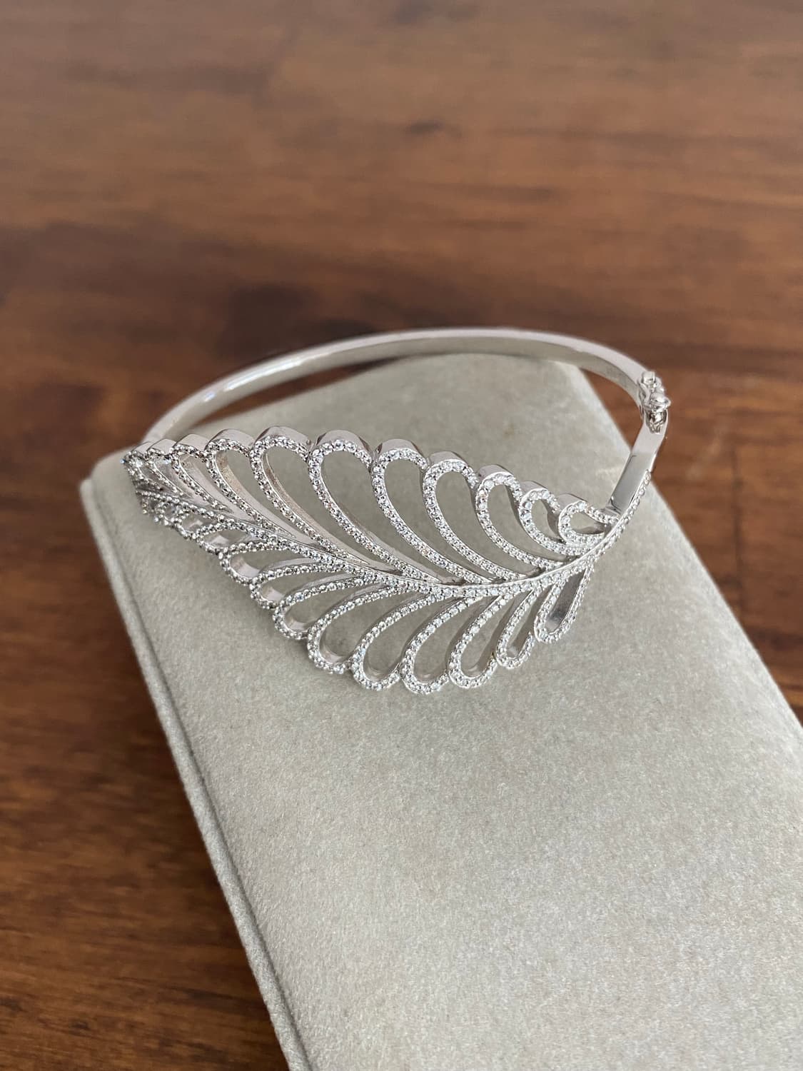 나뭇잎 모티브 실버 팔찌(925) 상품이미지1