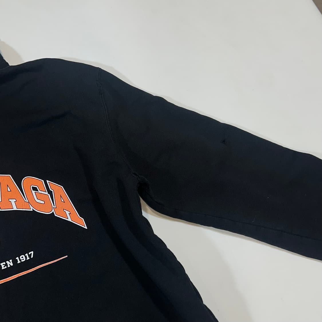 발렌시아가 메종 BB로고 빈티지 커스텀 후드티 상품이미지5