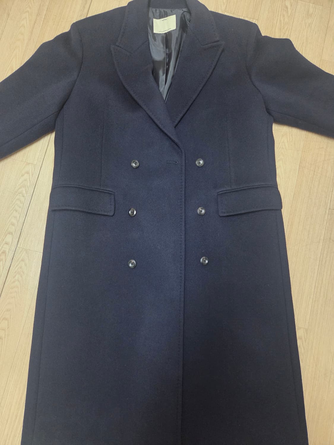 포터리 캐시미어 멜톤 울 더블 코트 상품이미지3