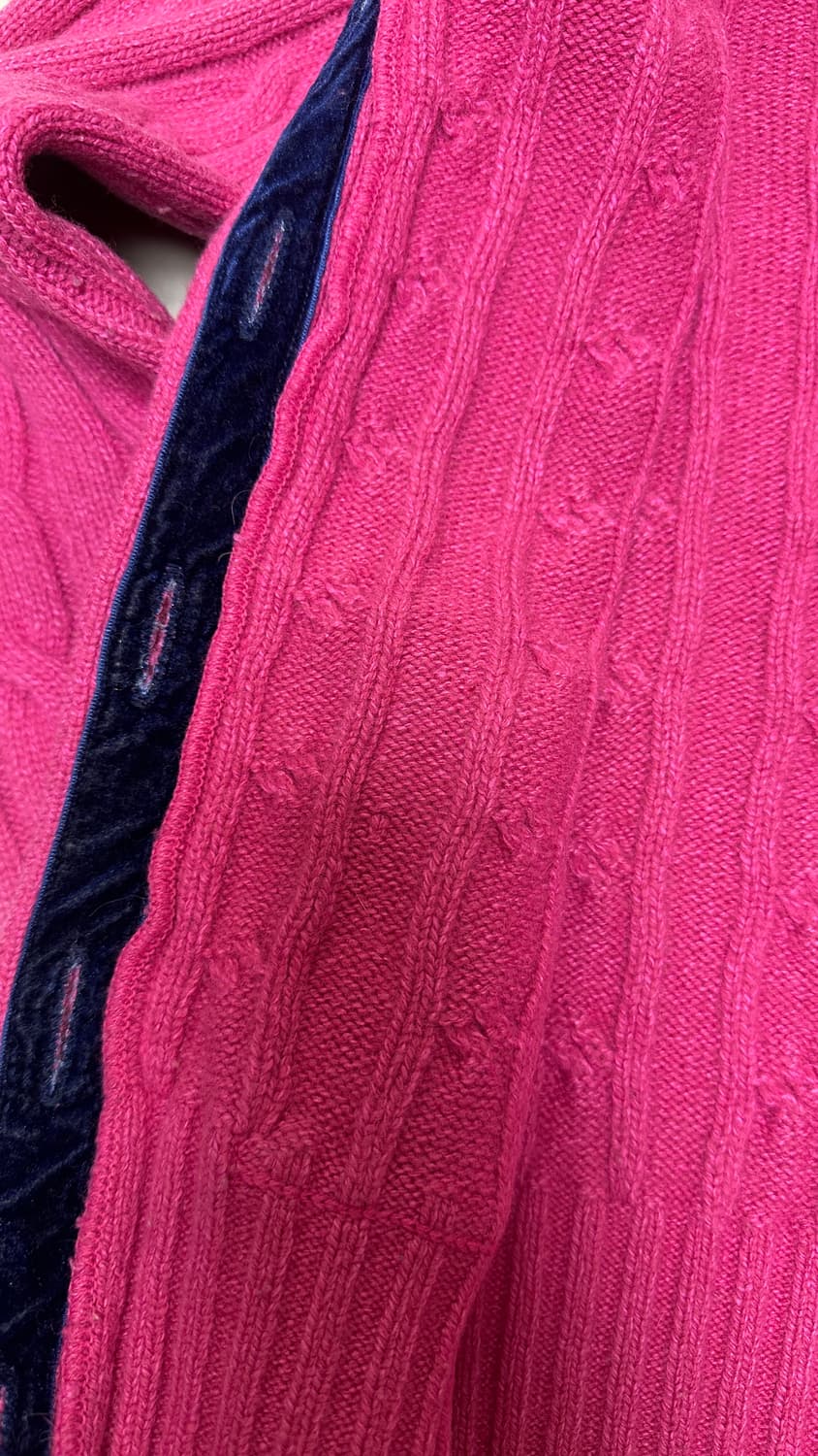 티니위니 빈티지 니트 가디건 핑크 상품이미지4