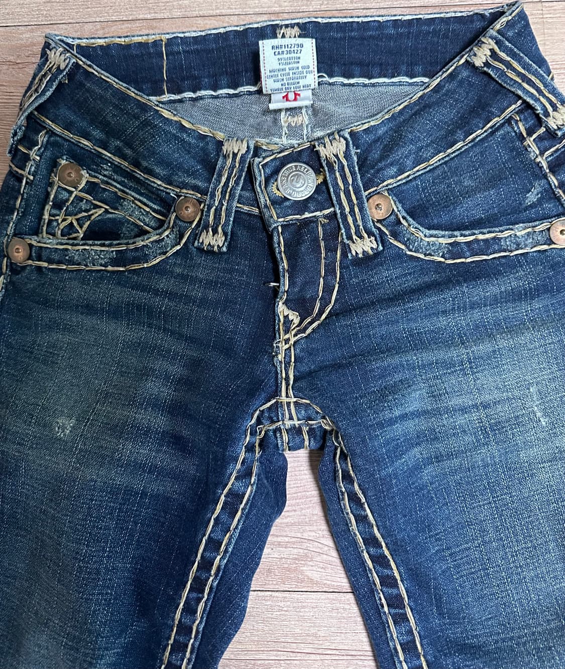 트루릴리젼 USA 로우라이즈 부츠컷 데님 팬츠 (24인치) 상품이미지2