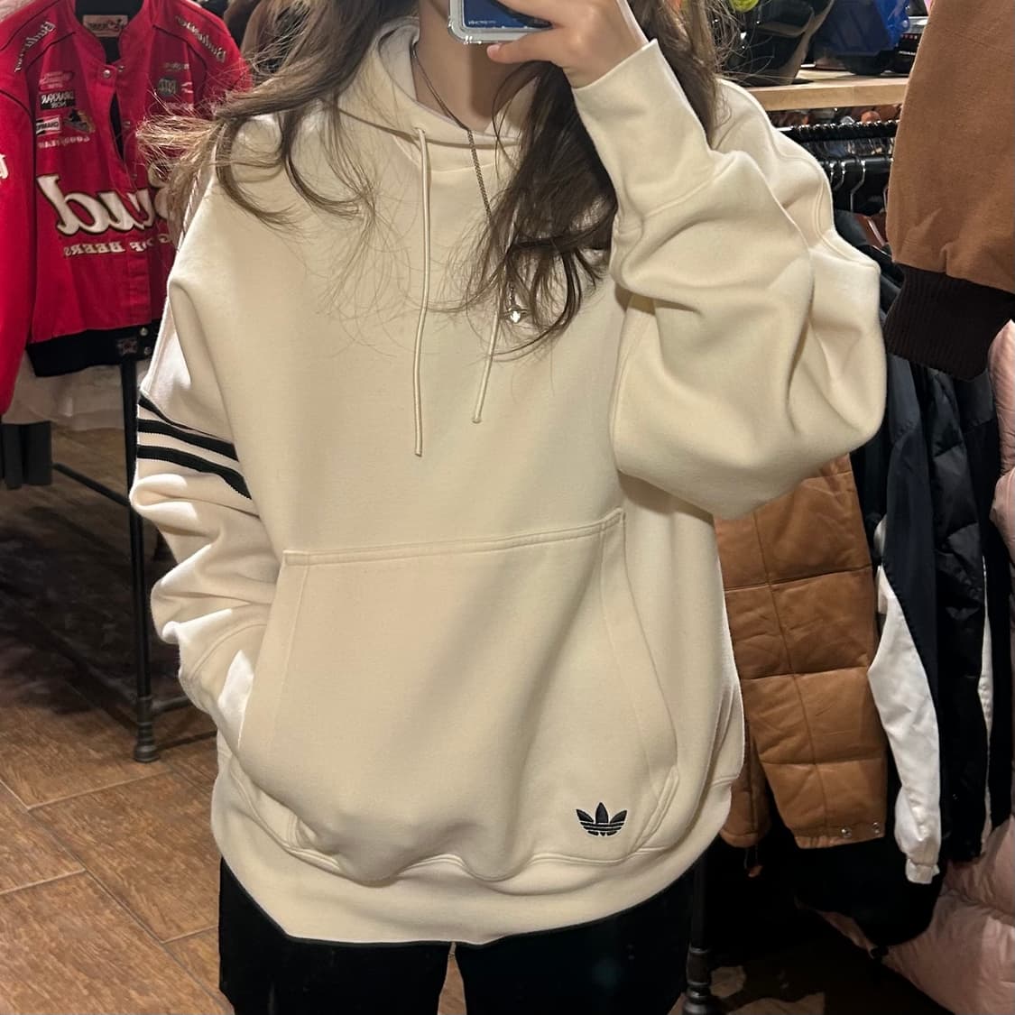 [HI] 아디다스 후드티 크림 상품이미지2