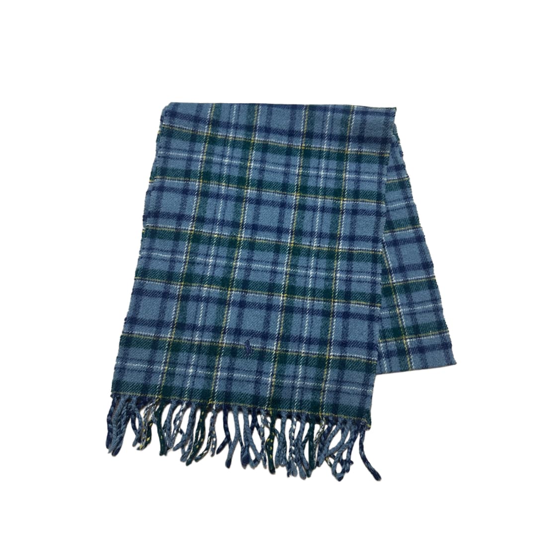 폴로 랄프로렌 램스 울 블루체크 머플러 목도리 상품이미지2