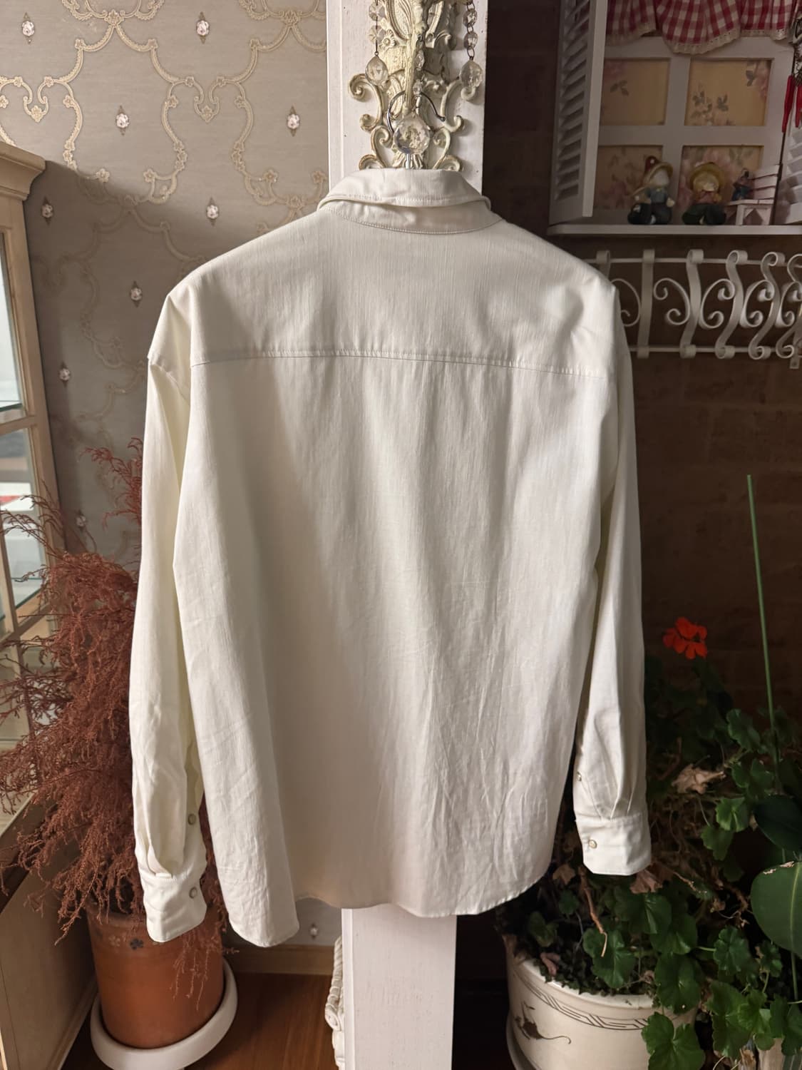 르메르 25SS 스냅 데님 셔츠 오프화이트 상품이미지5