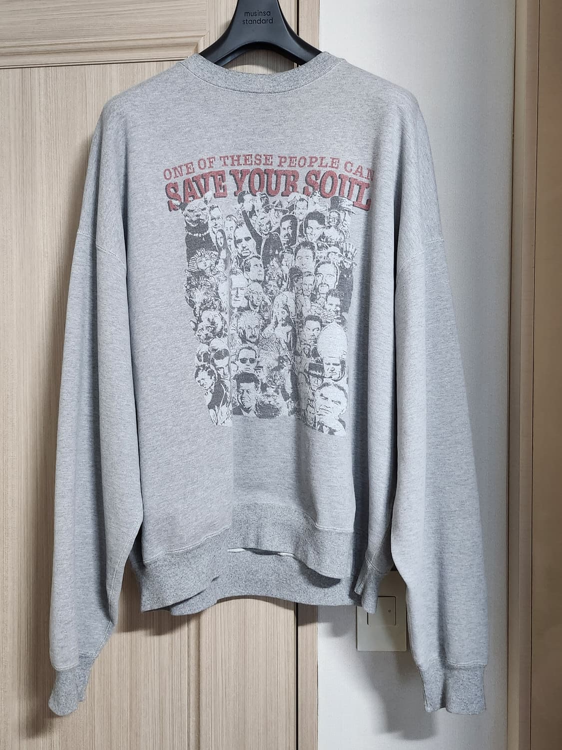 [M] 레미 릴리프 더블 SP 스웨트셔츠 그레이 상품이미지2