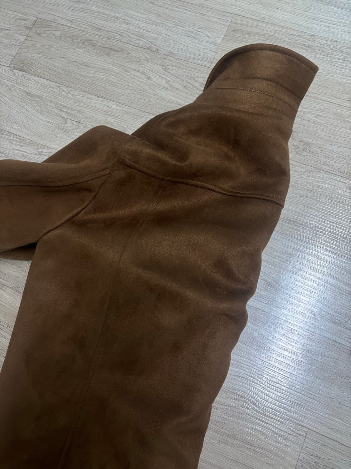 자라 스웨이드 갈색 자켓 M 상품이미지4