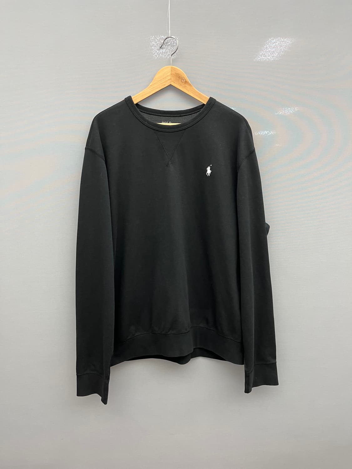 폴로 랄프로렌 블랙 맨투맨 티셔츠 상품이미지1