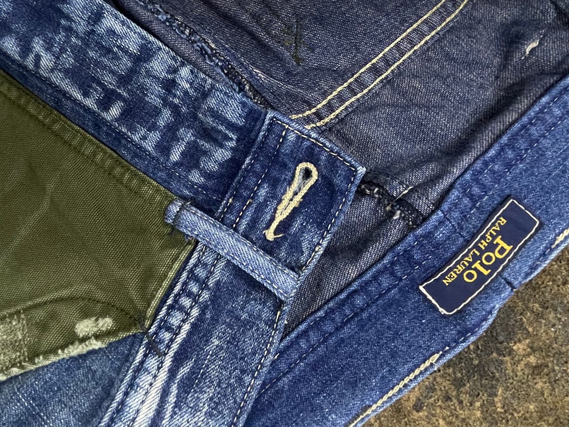 폴로랄프로렌/밀리터리패치 드스트레스드 데님청바지 상품이미지6