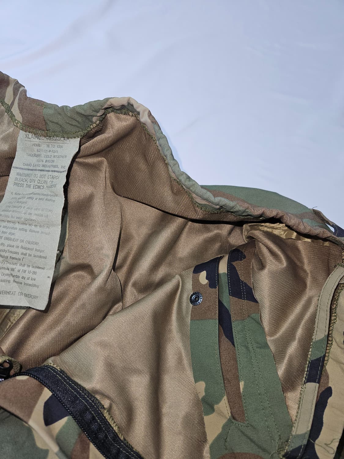 미군 고어텍스 우드랜드 BDU 팬츠 엑스라지 레귤러 1909 상품이미지5