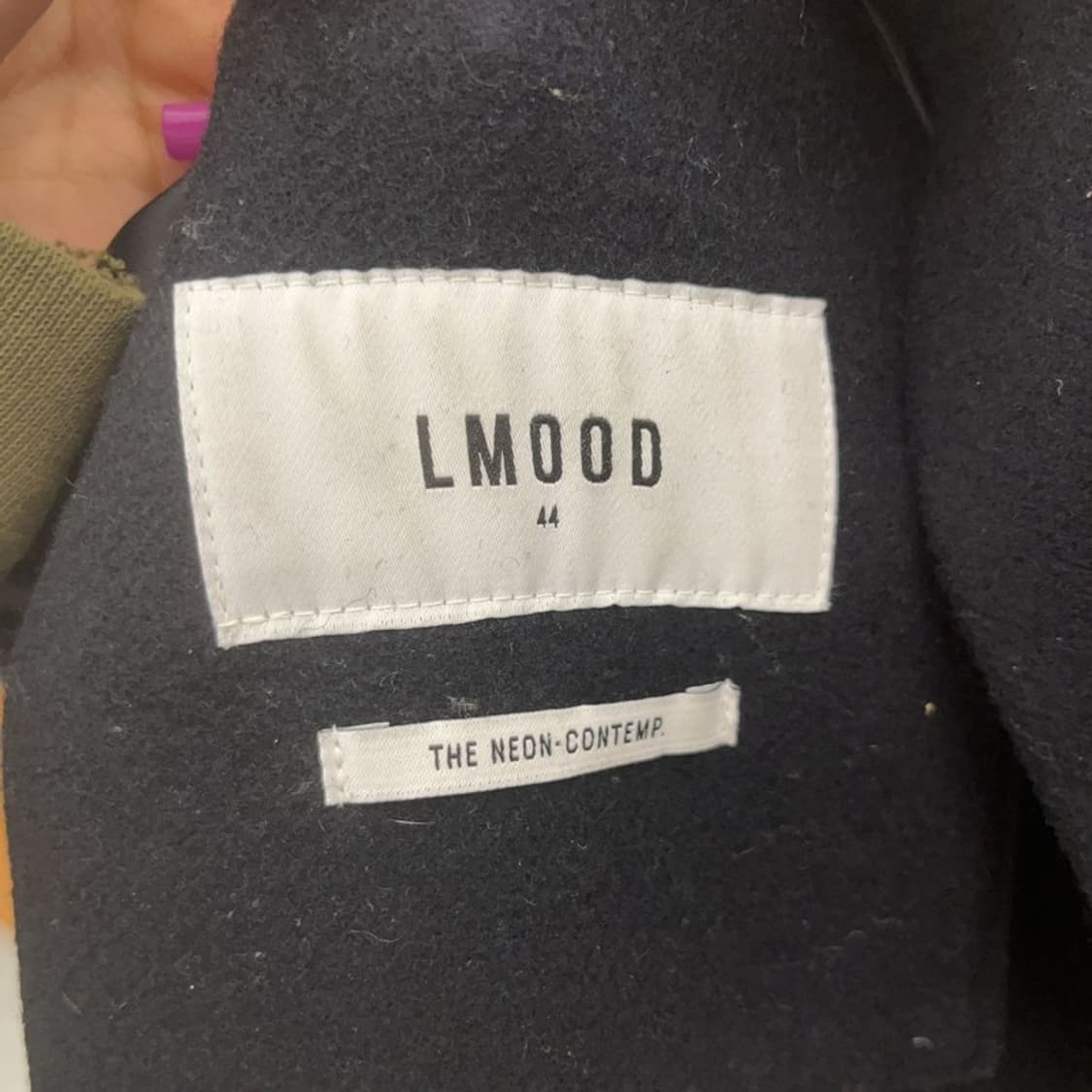 엘무드 모던룩 포켓 하프 울 코트 44 C07047 상품이미지5