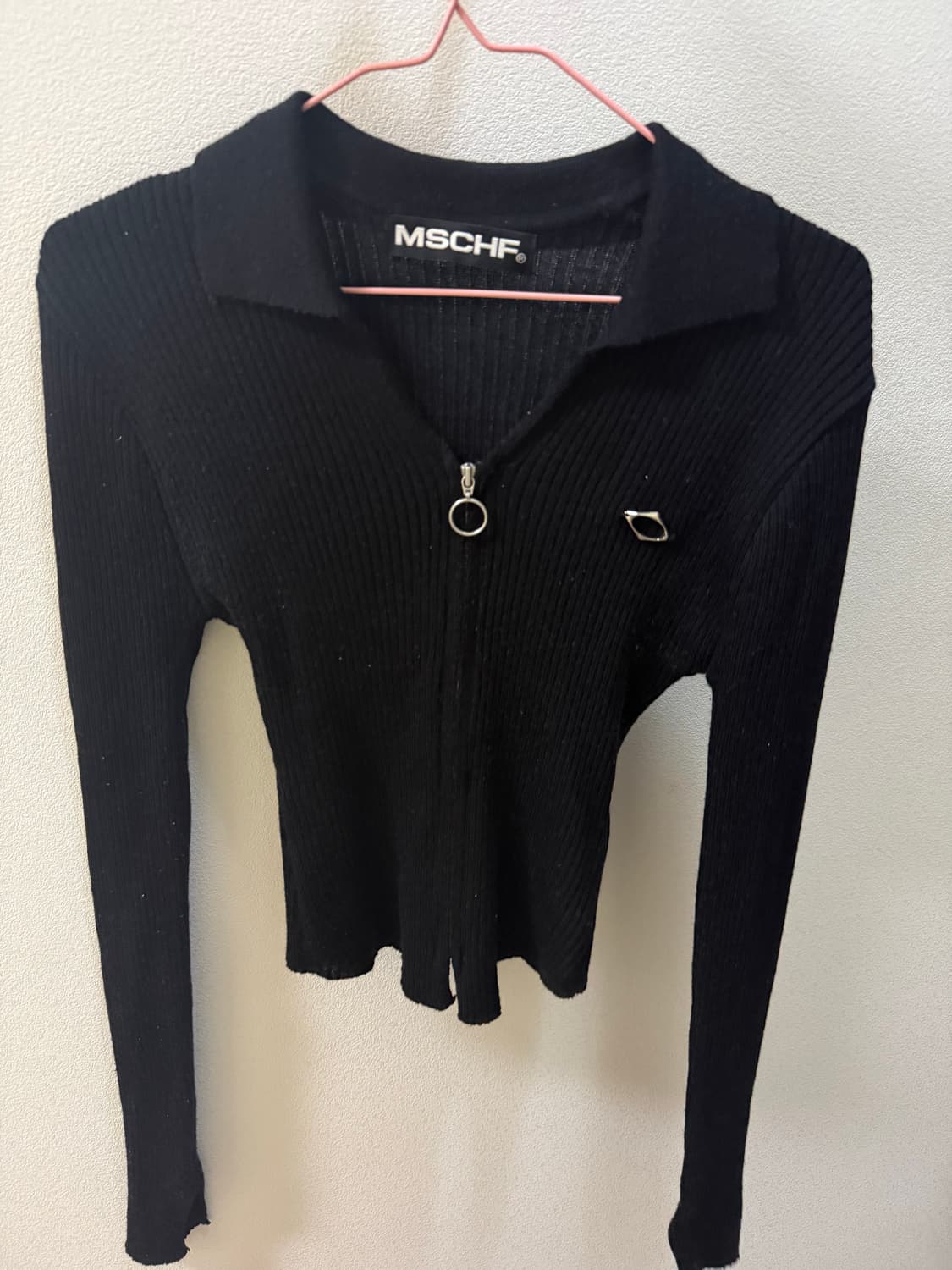 미스치프 니티드 롱 슬리브 블랙셔츠 / s 상품이미지2