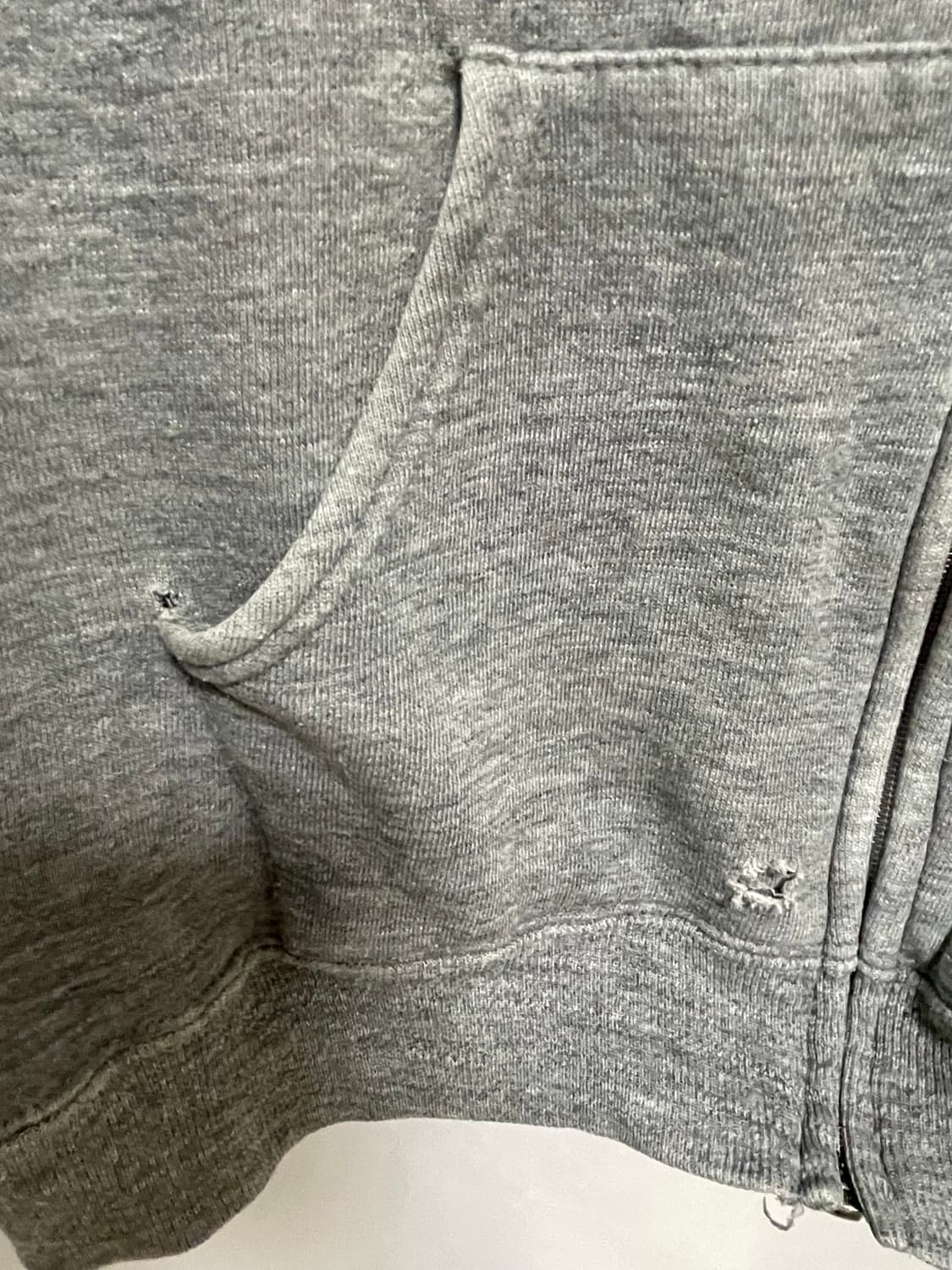 [D.O Vtg] 80s 러셀 50/50 후드 집업 그레이(L) 상품이미지7