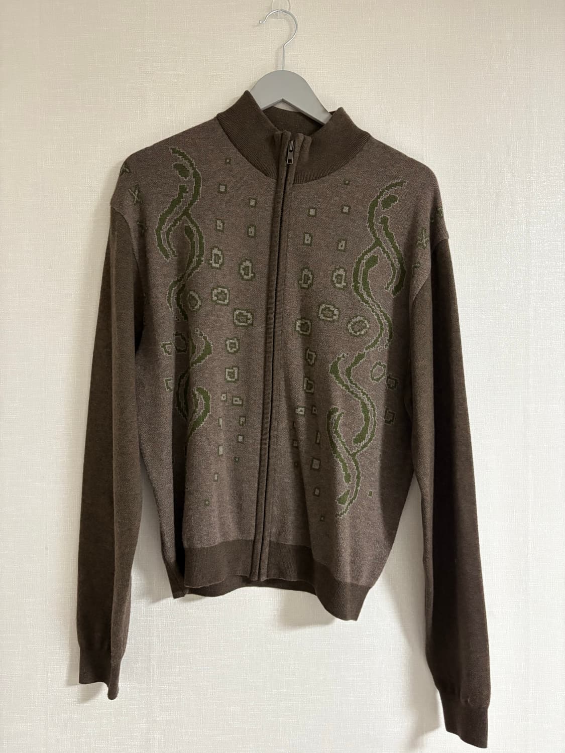 [4] HYEIN SEO 24fw 그래픽 니트 집업 상품이미지1