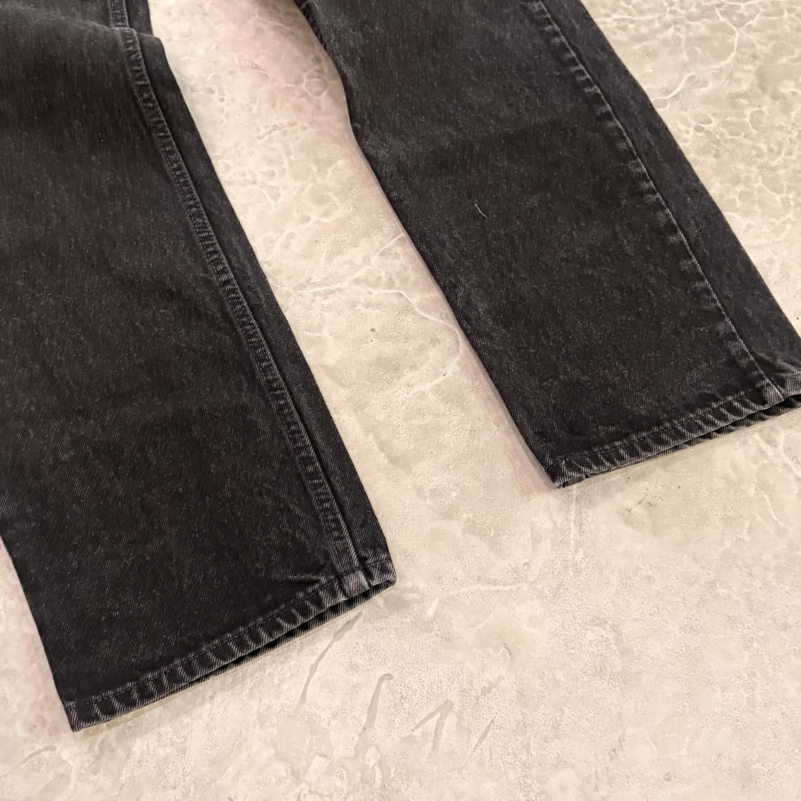 [36/32] 90s USA🇺🇸 리바이스 505 오렌지 탭 블랙 흑청 상품이미지2