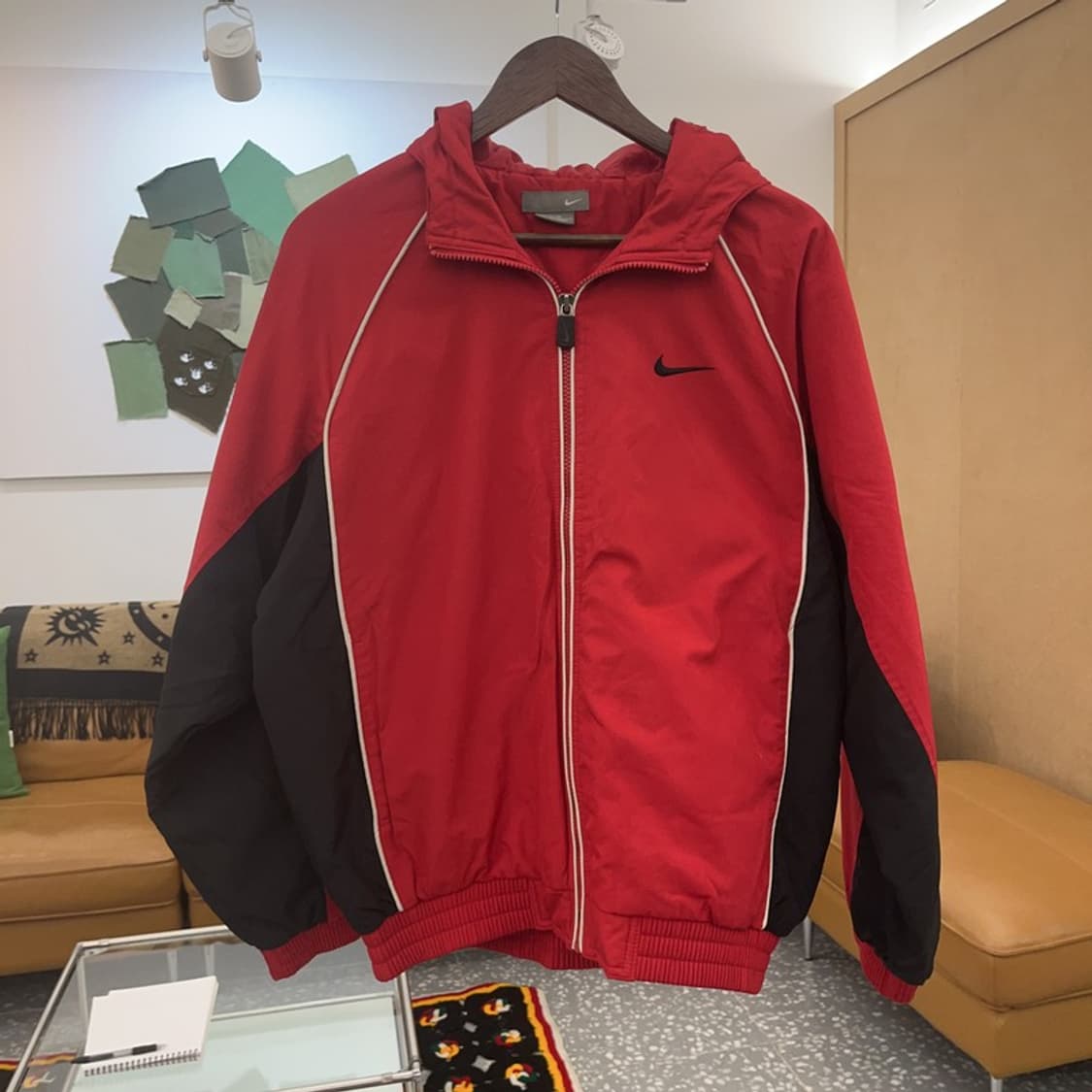 나이키 나스 올드스쿨 빈티지 배색 바람막이 집업 M C06599 상품이미지3