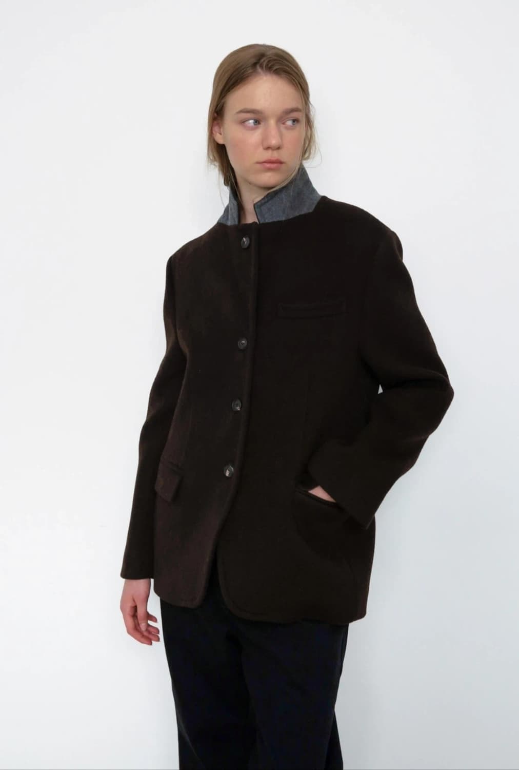 무아르무스 울블레이저 카키브라운 상품이미지2