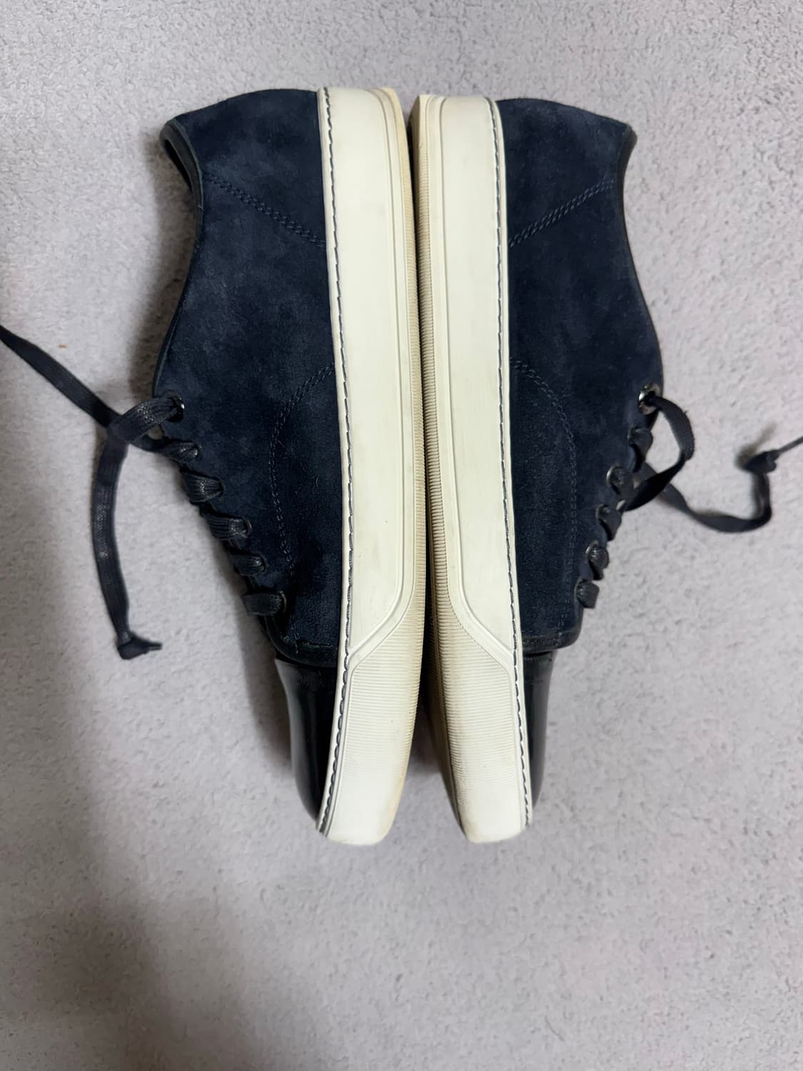 6 랑방 벨루어 네이비/블랙 스니커즈 260-265  상품이미지2