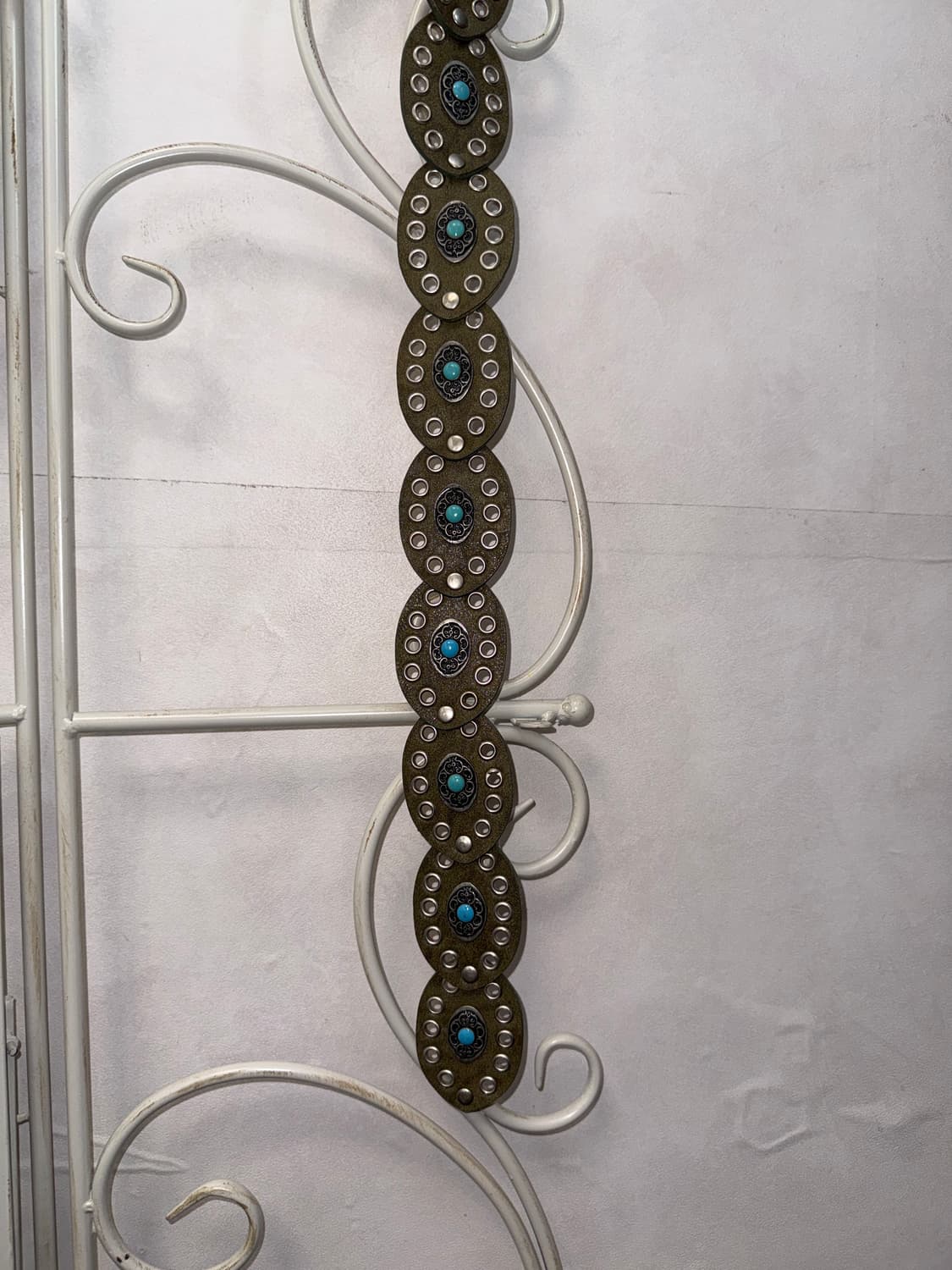 Khaki oriental gemstone punching disc 벨트 상품이미지6