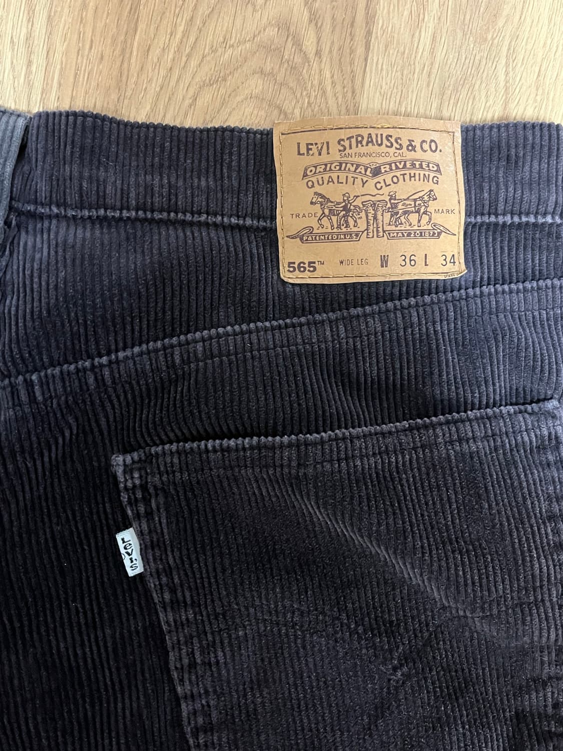 90s 빈티지 리바이스 565 코듀로이 made in usa 상품이미지4