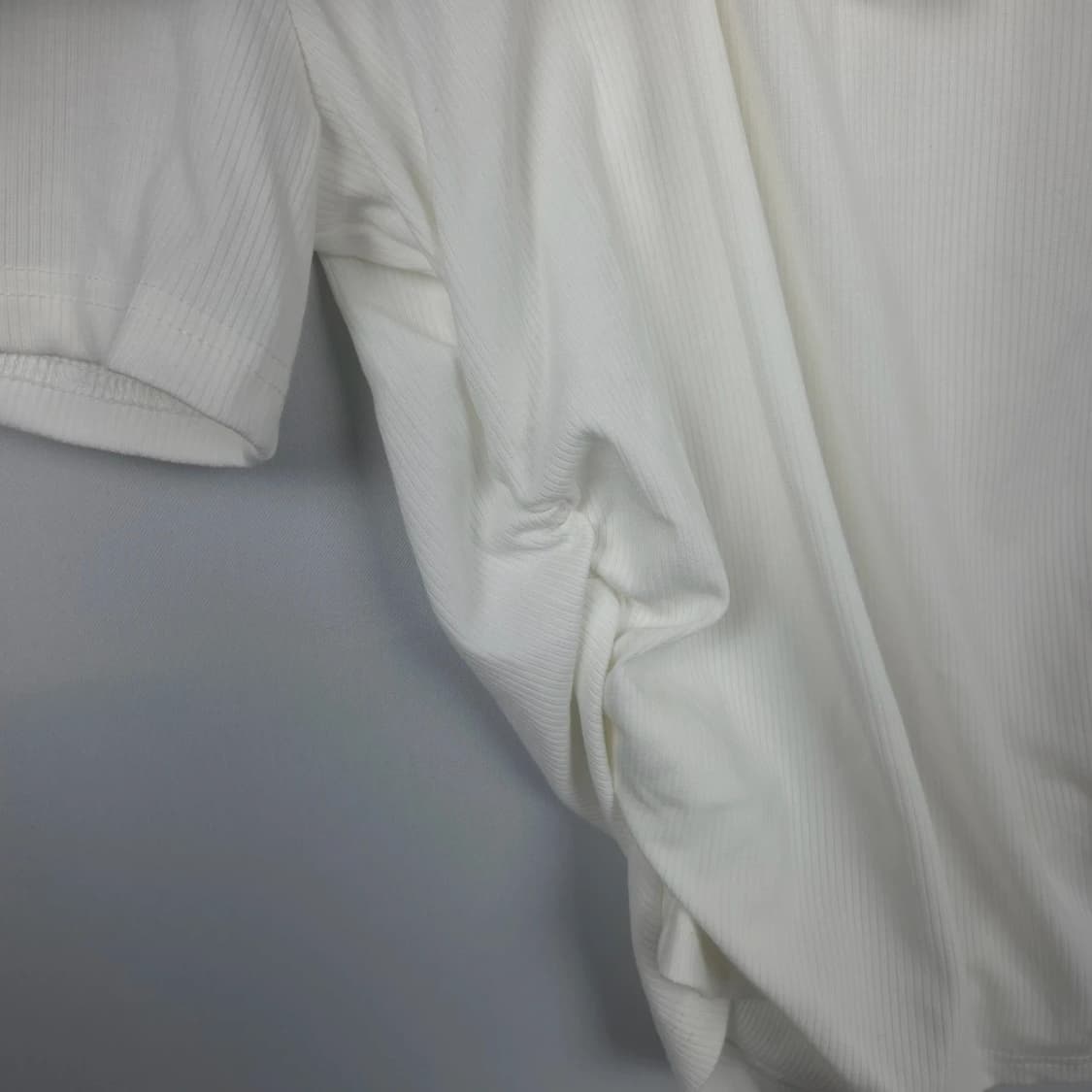 새상품) 여L-XL 사이다 U넥 화이트 셔링 반팔 티셔츠 상품이미지3