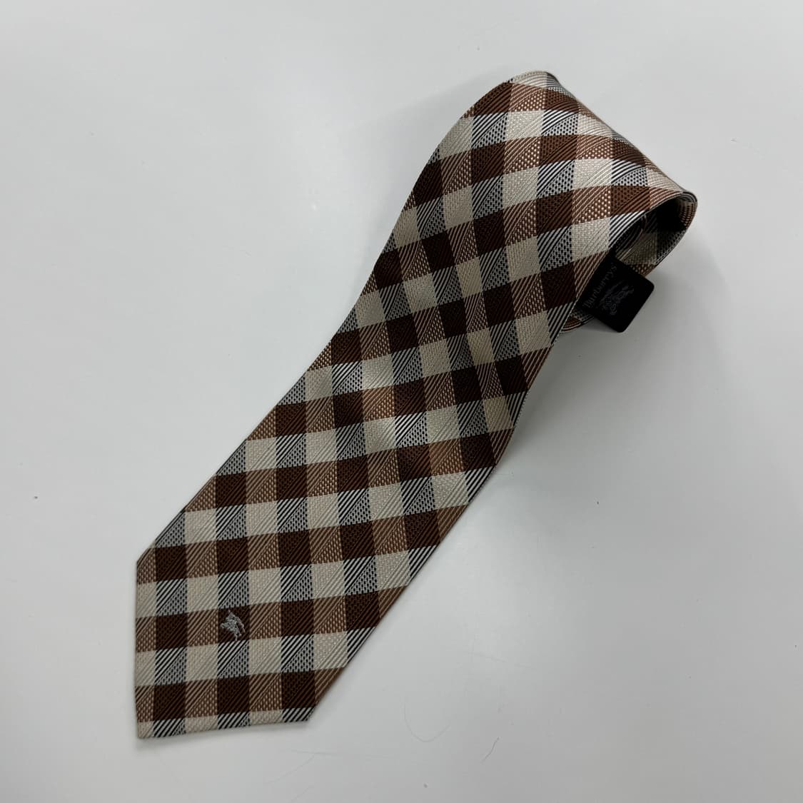 미사용품 택달린 버버리 심플로고 명품 정품 넥타이 (Burberry) 상품이미지5