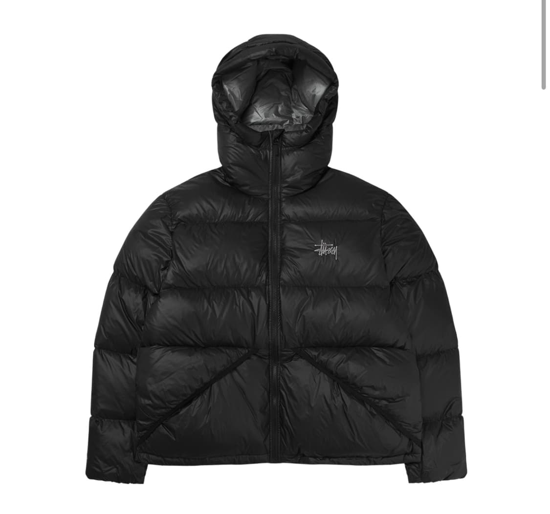 스투시 마이크로 립스탑 패딩 블랙 L 상품이미지1