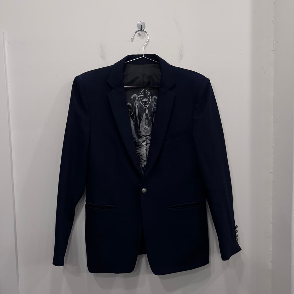 시스템옴므 빈티지 실버 원버튼 블레이저 상품이미지2