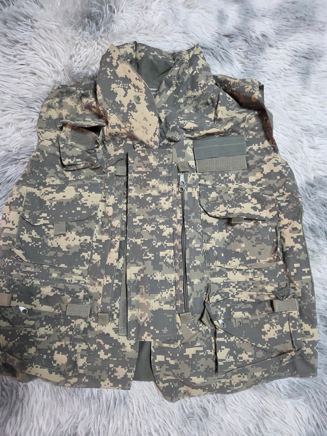 미군 USA 밀리터리 우드랜드 조끼 L 상품이미지1