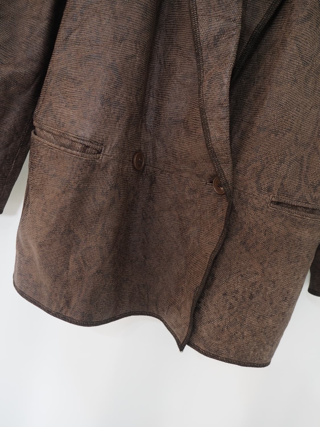 1980's GIORGIO ARMANI leather jacket  상품이미지4