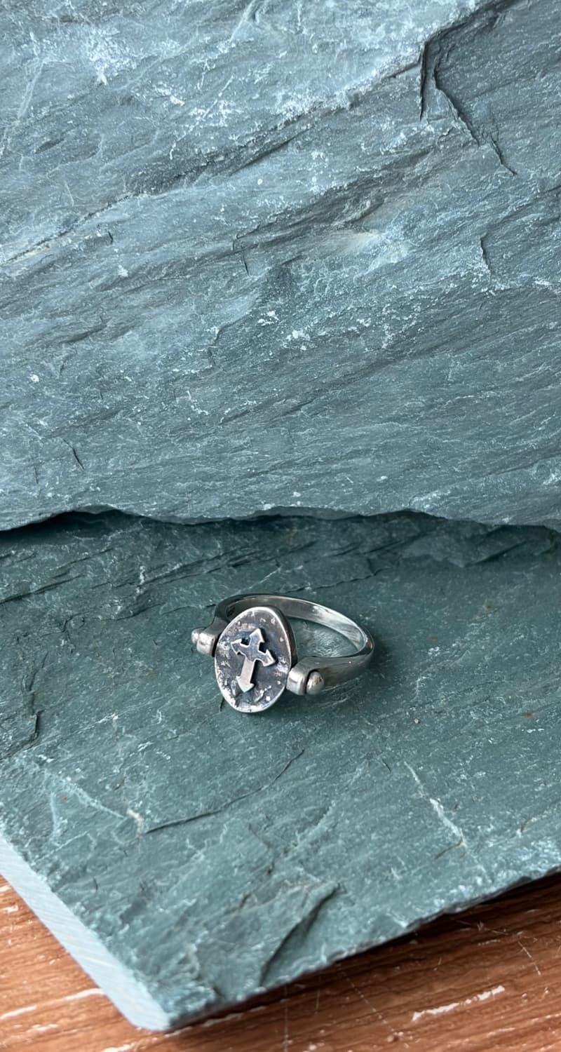 [11호]은 925 리버서블 메달 반지 상품이미지1