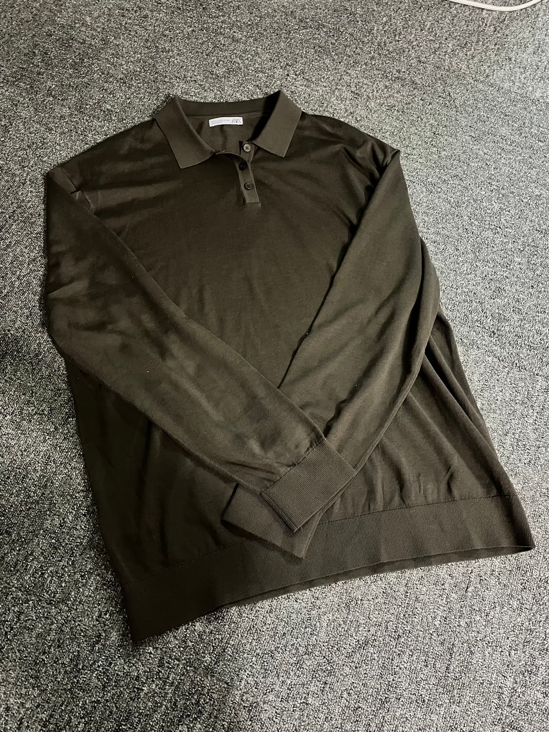 자라 니트 폴로티셔츠 XL 상품이미지2