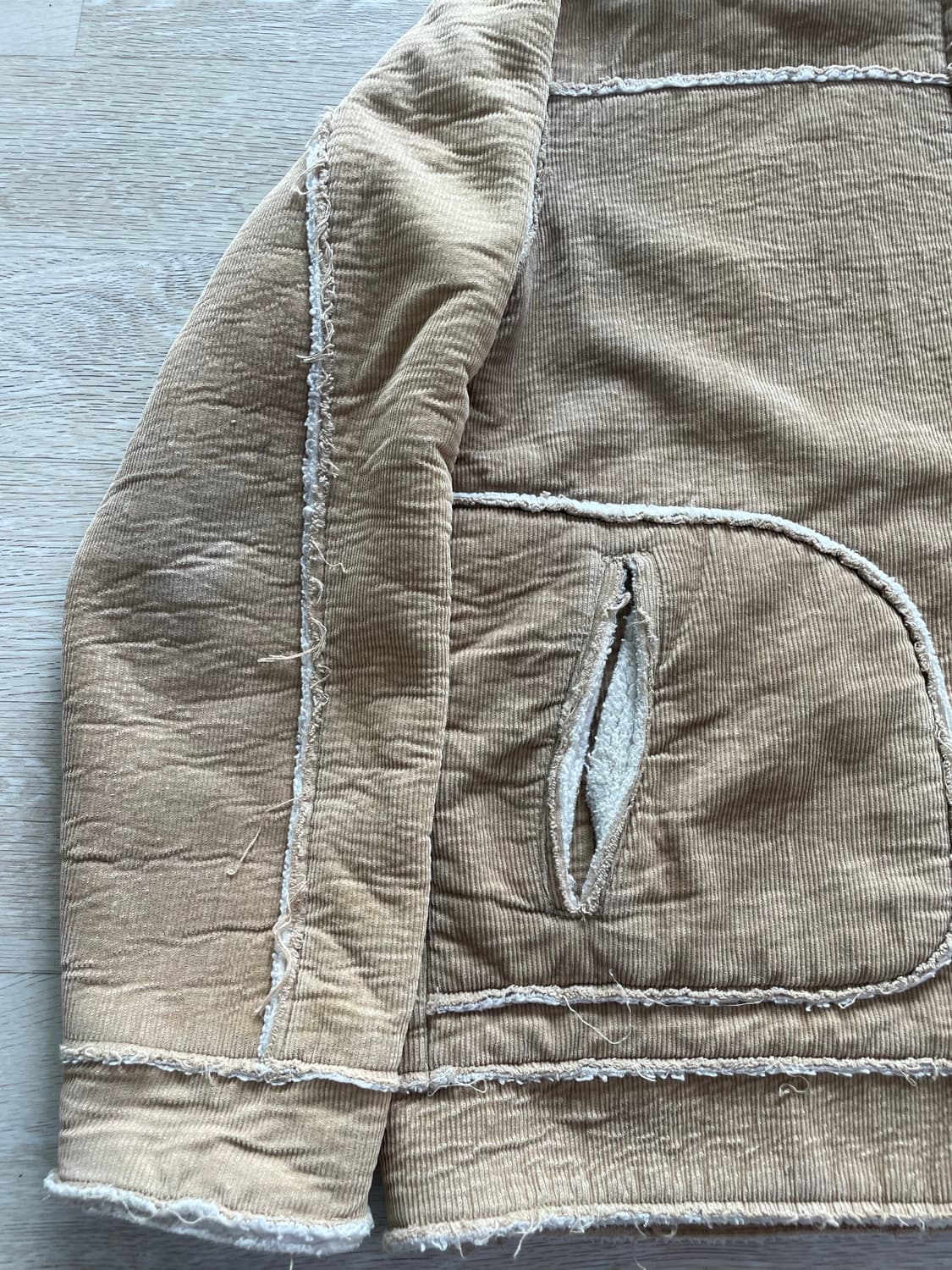 퀵실버 Quiksilver 베이지 후드 집업 자켓 M 상품이미지2