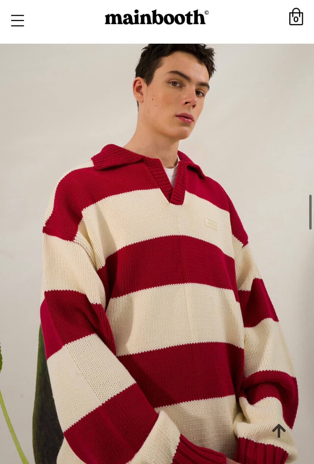 메인부스 단가라 카라니트 L사이즈 상품이미지4