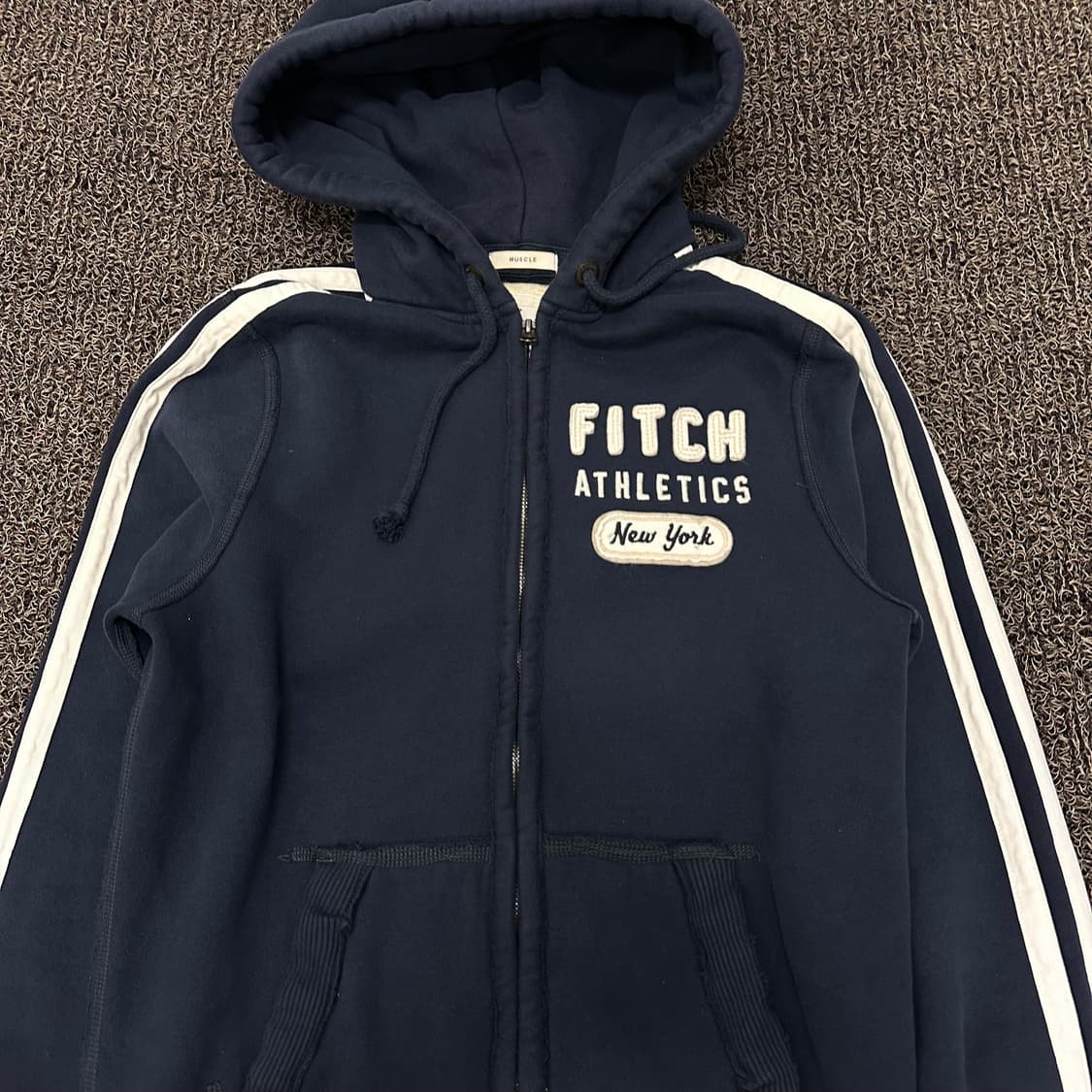 아베크롬비 후드집업 네이비 M 상품이미지2