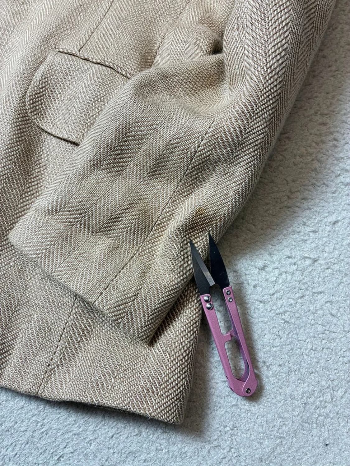 폴로 랄프로렌 우먼스 해링본 린넨 블레이저 자켓 PN7603 상품이미지5