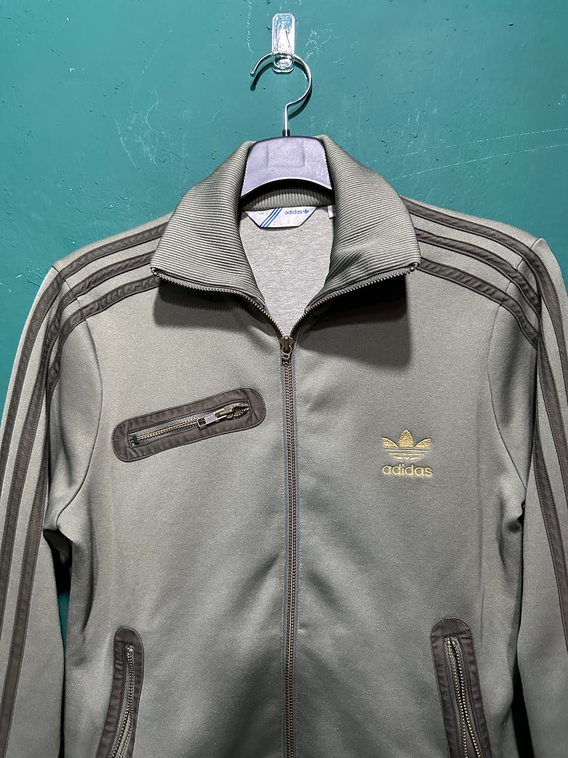 극희귀 아디다스 밀리터리 트랙탑져지 카키100 상품이미지2