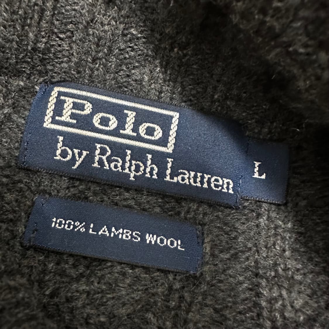 POLO 폴로 랄프로렌 꽈배기 케이블 램스울 니트 L 상품이미지4