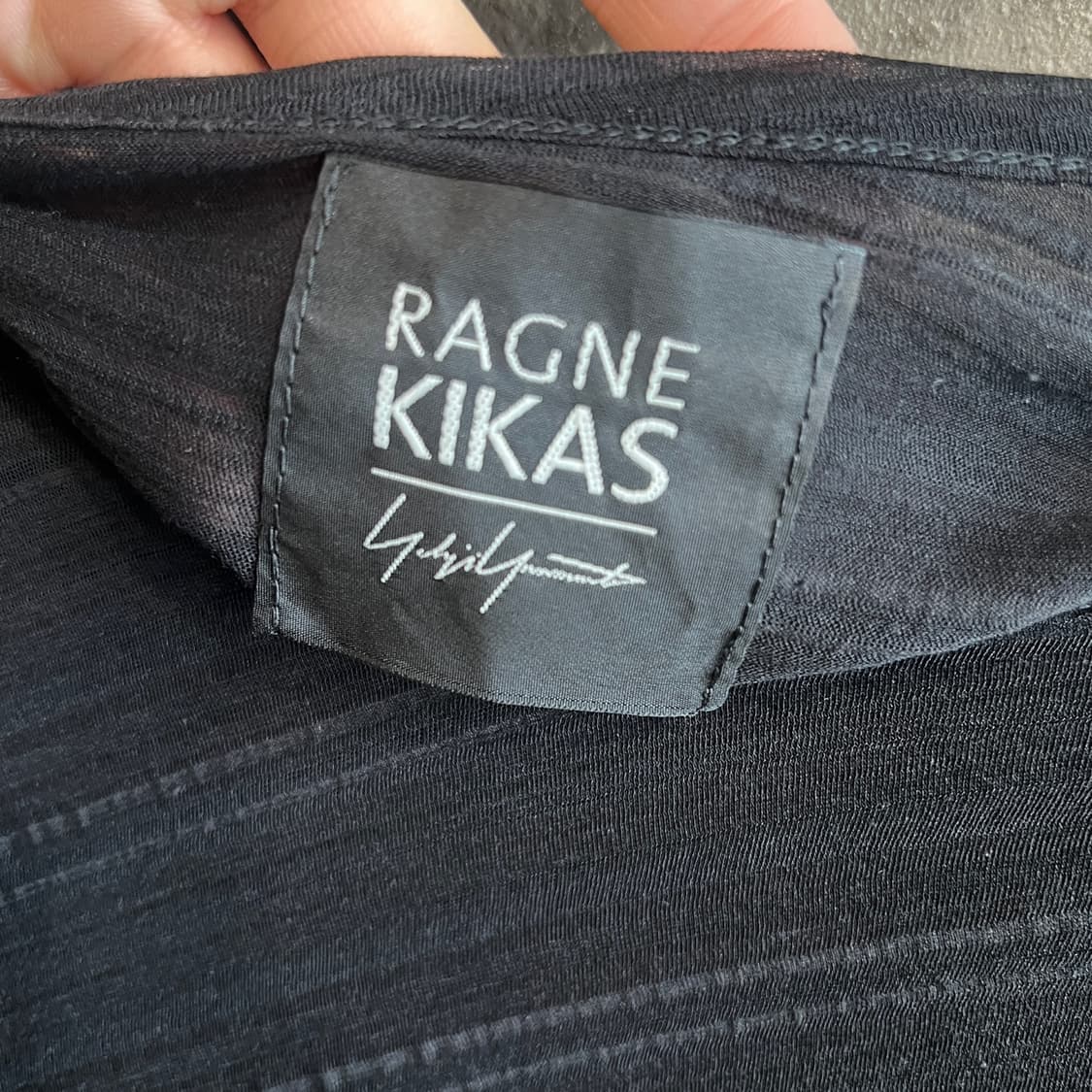 20ss 요지 야마모토 비대칭 니트 숏슬리브 티셔츠 상품이미지6