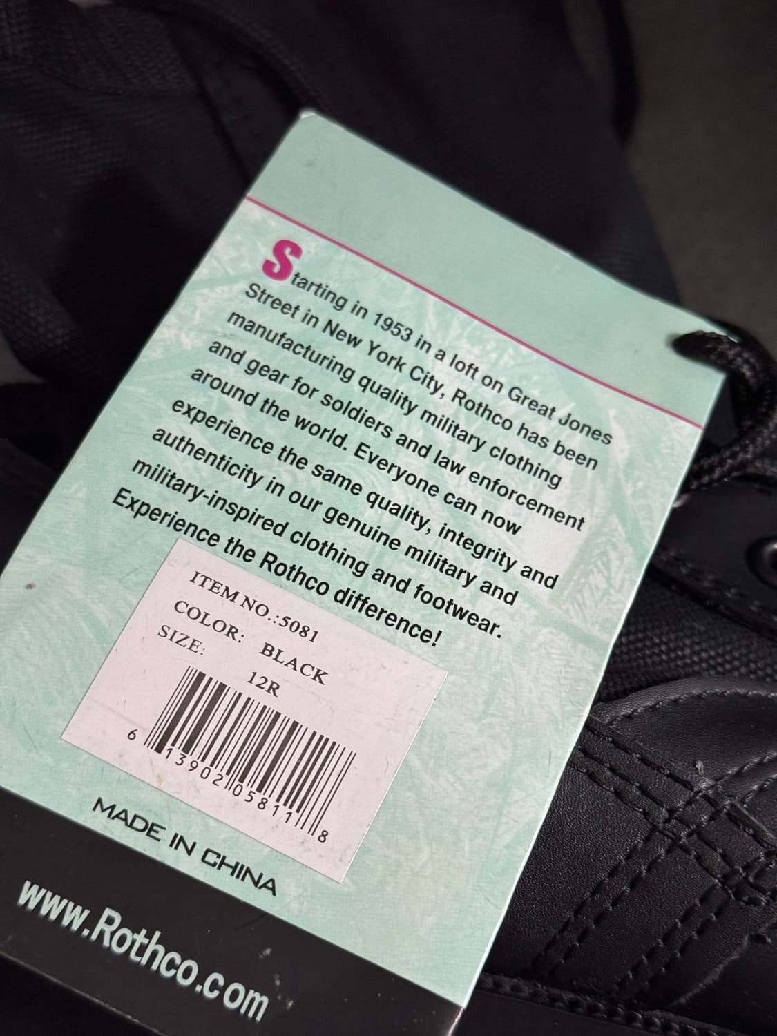 로스코 정글 부츠 블랙 상품이미지4