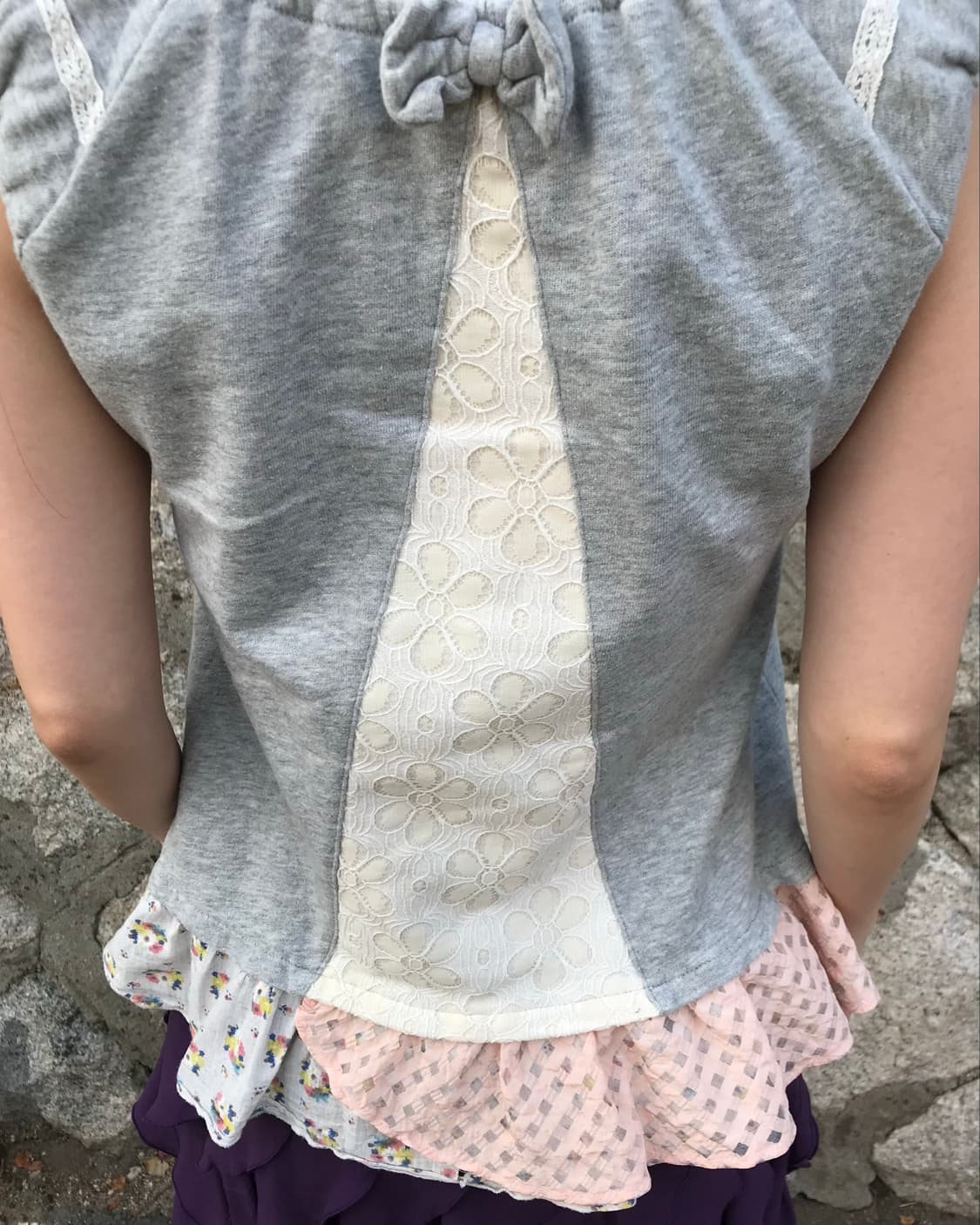 vintage pocket ribbon sleeveless  상품이미지1