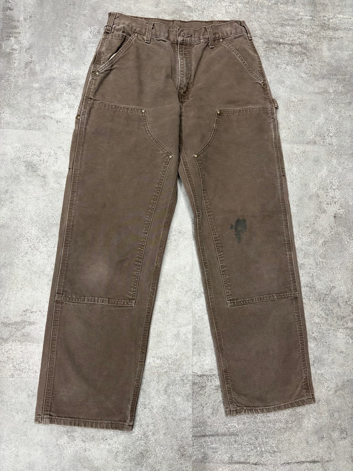 10s 칼하트 dkb 브라운 더블니 워크 팬츠 상품이미지2