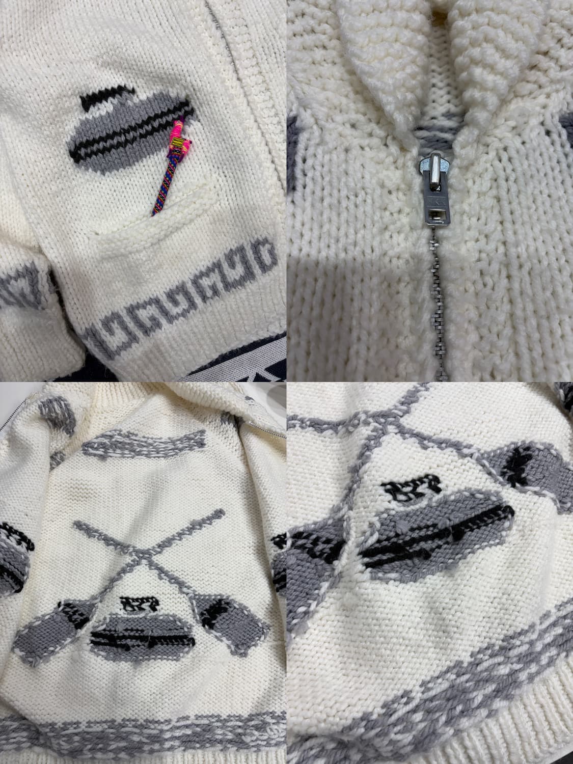 1970s 컬링 코위찬 2XL Curling Cowichan 캐나다스웨터 상품이미지8