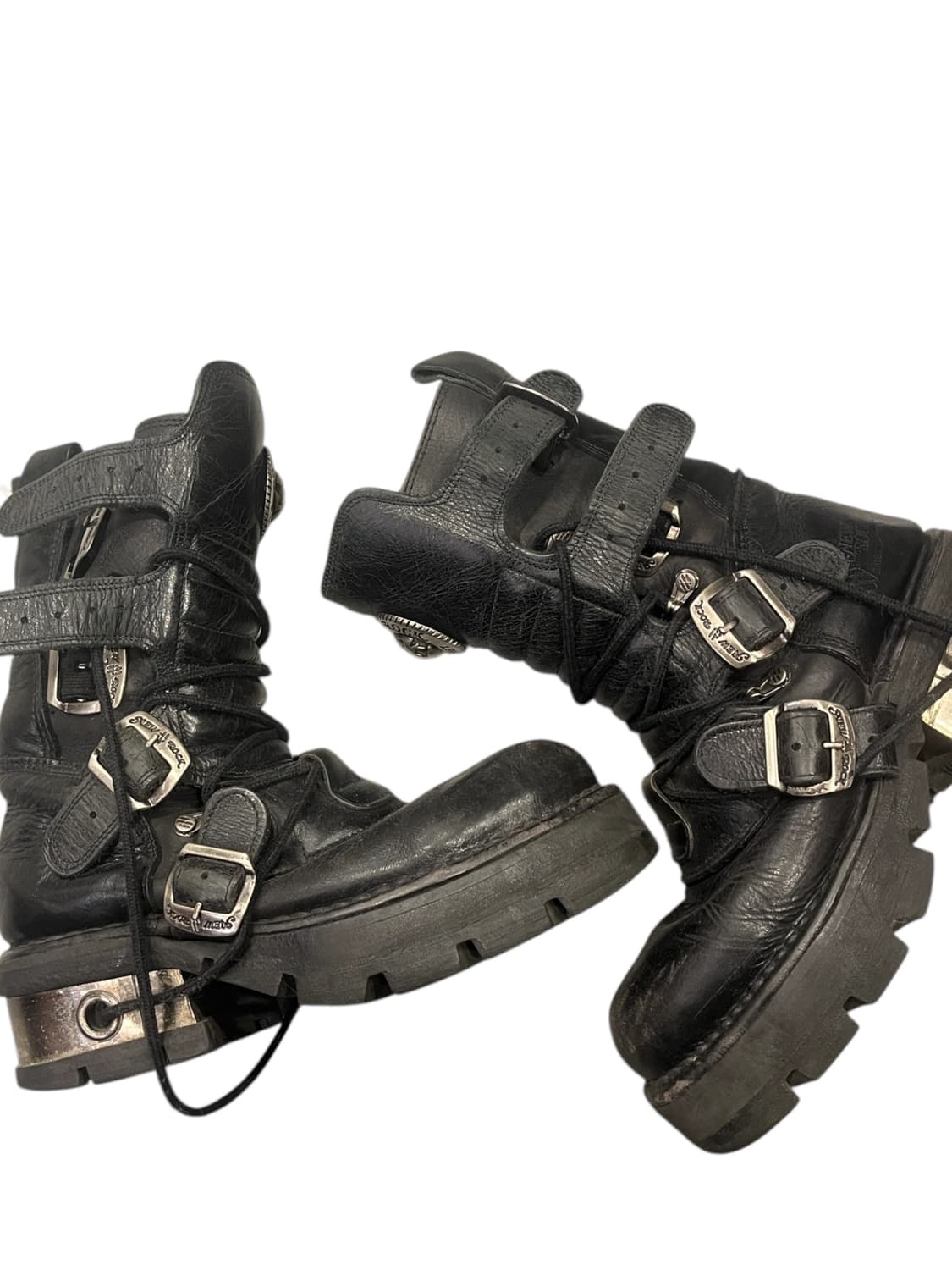 뉴락 빈티지 4버클 부츠 상품이미지1