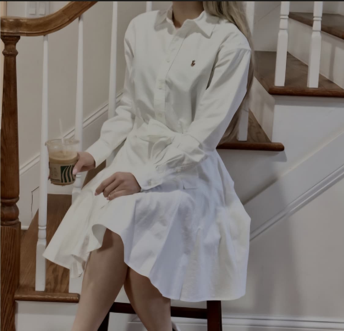 폴로랄프로렌 멀티포니 옥스포드 셔츠 원피스 S _ 여성 상품이미지1