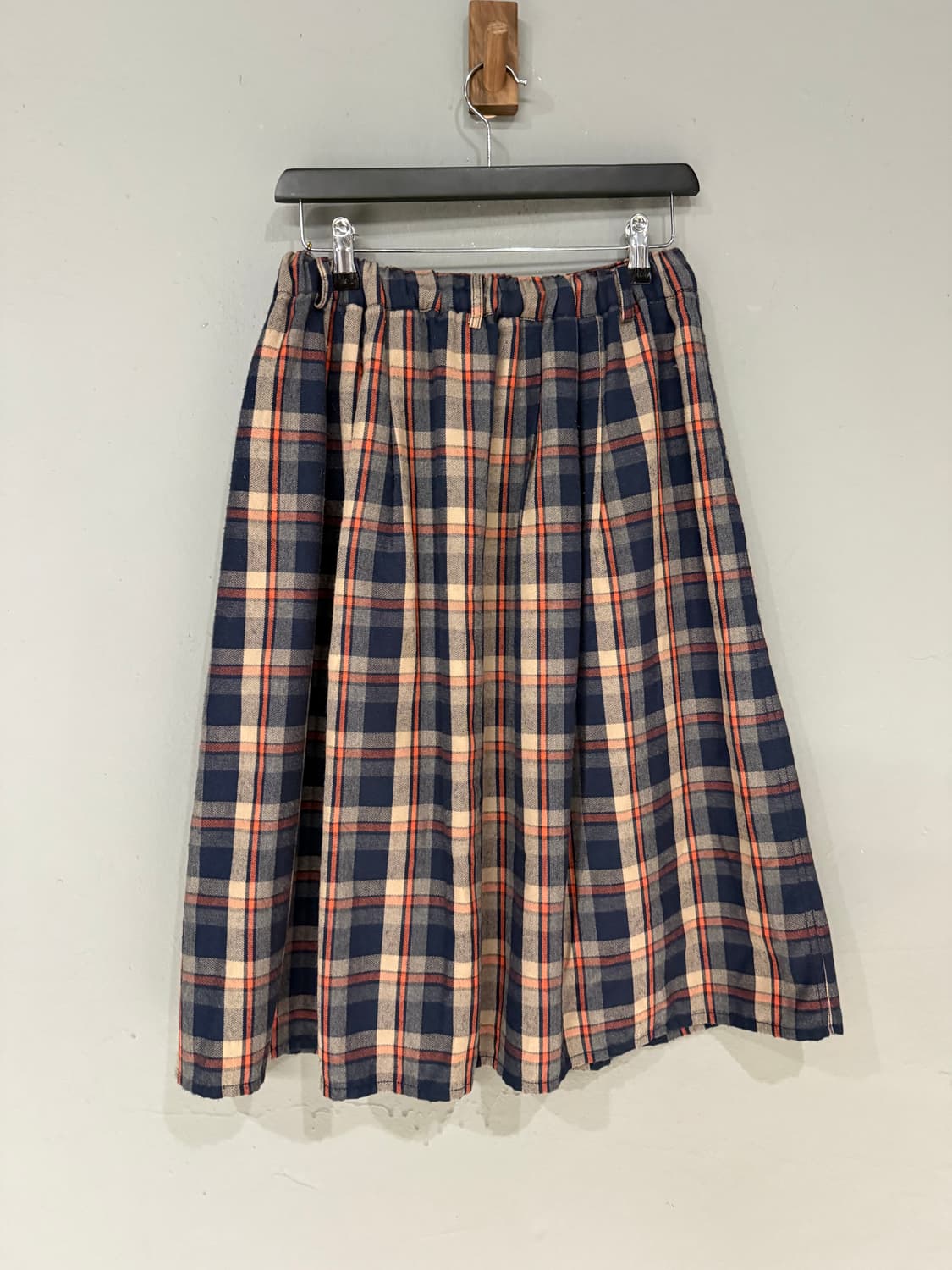 check pattern button-up detail skirt 상품이미지7